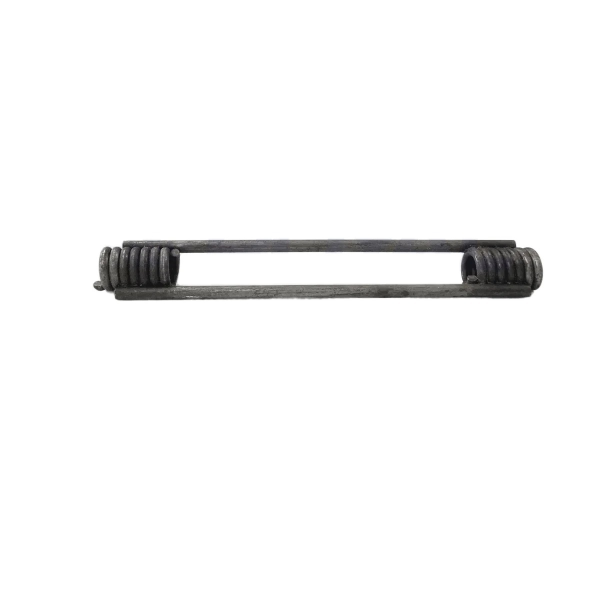 Coil tie spring — two coils with parallel bars